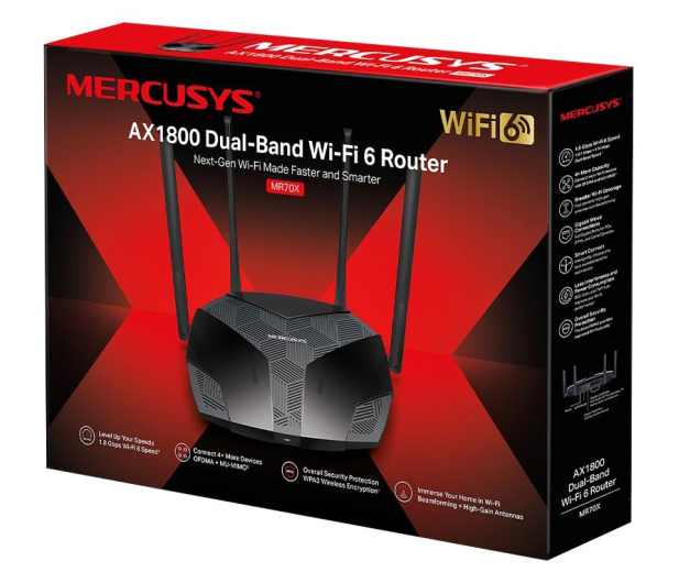 TP-LINK Router MR70X WiFi 6 AX1800 4LAN 1WAN - 637022 - zdjęcie 4